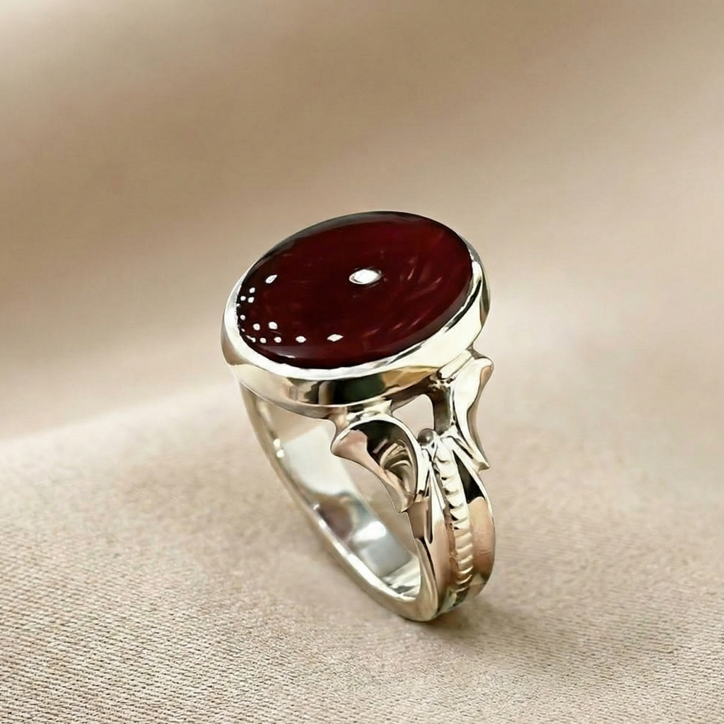 The Crimson Sentinel Ring